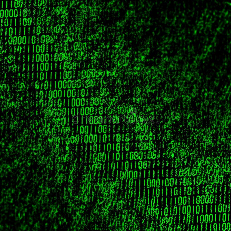 Binary data flow stock illustration