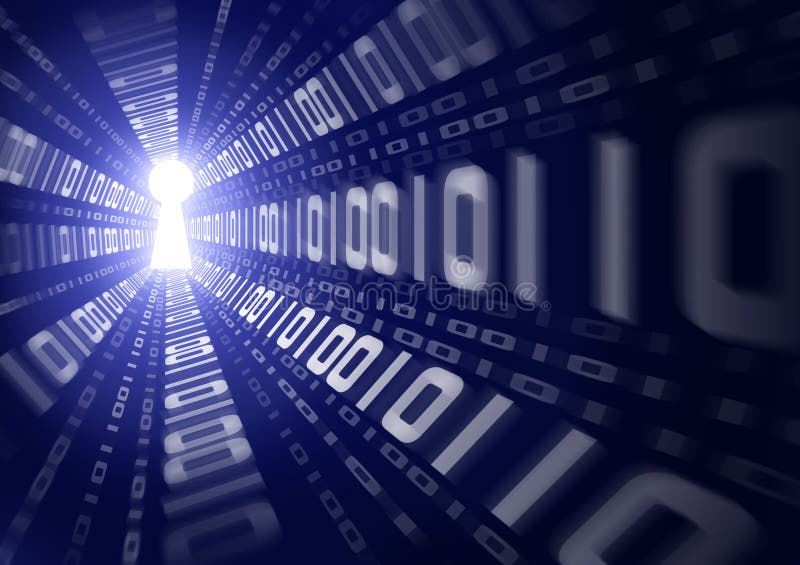 Binary Data Leak royalty free illustration Binary Data Leak royalty free illustration