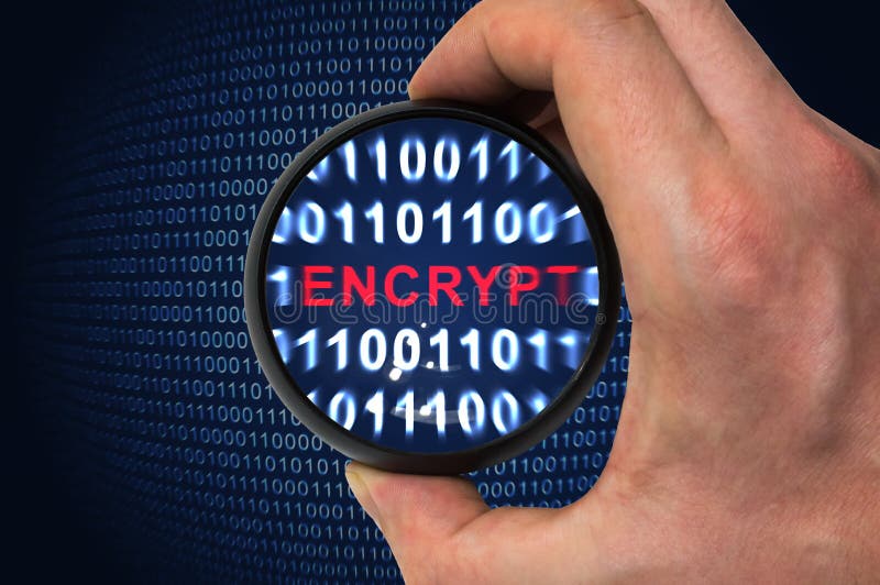 Binary encrypted code with encrypt word inside