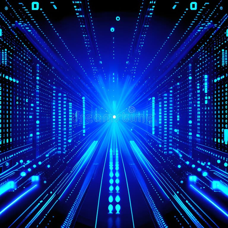 Binary Symphony: Digital Abstract Technology in Binary Code Stock ...