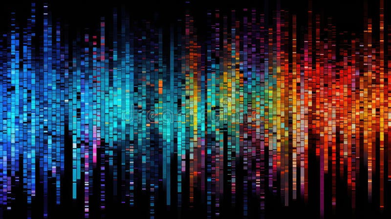 Binary technology pattern abstract vector illustration