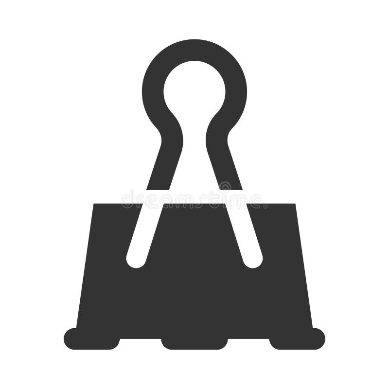 Binder Clip icon stock vector. Illustration of tools 270349497