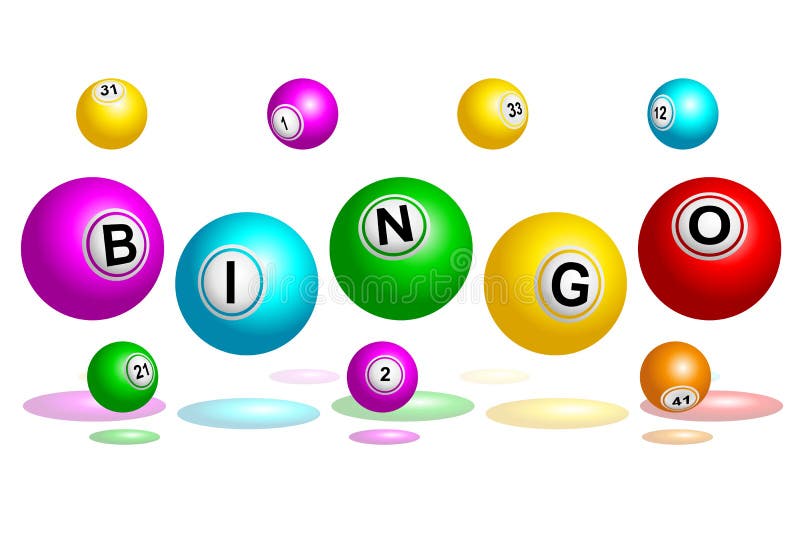 Bingo Balls Text stock vector. Illustration of vector - 45724764