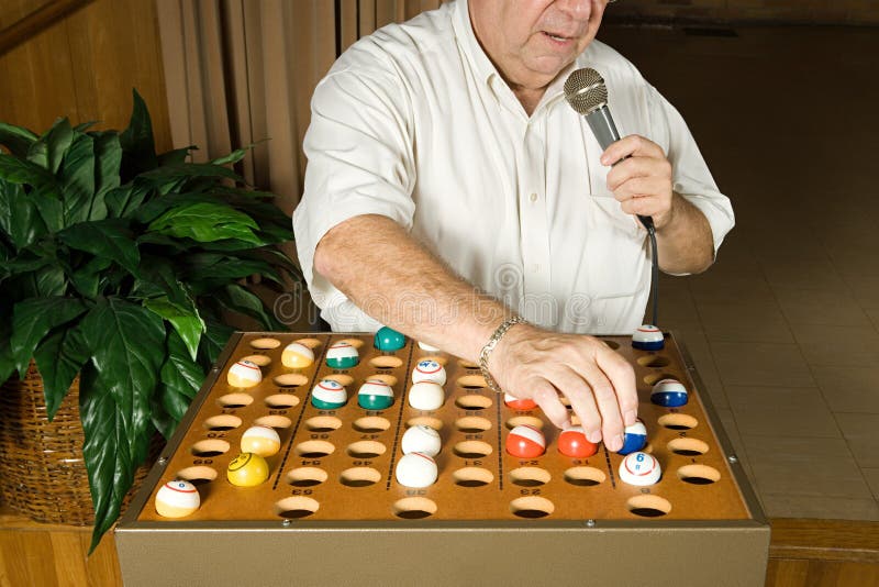 woman bingo caller woman bingo caller