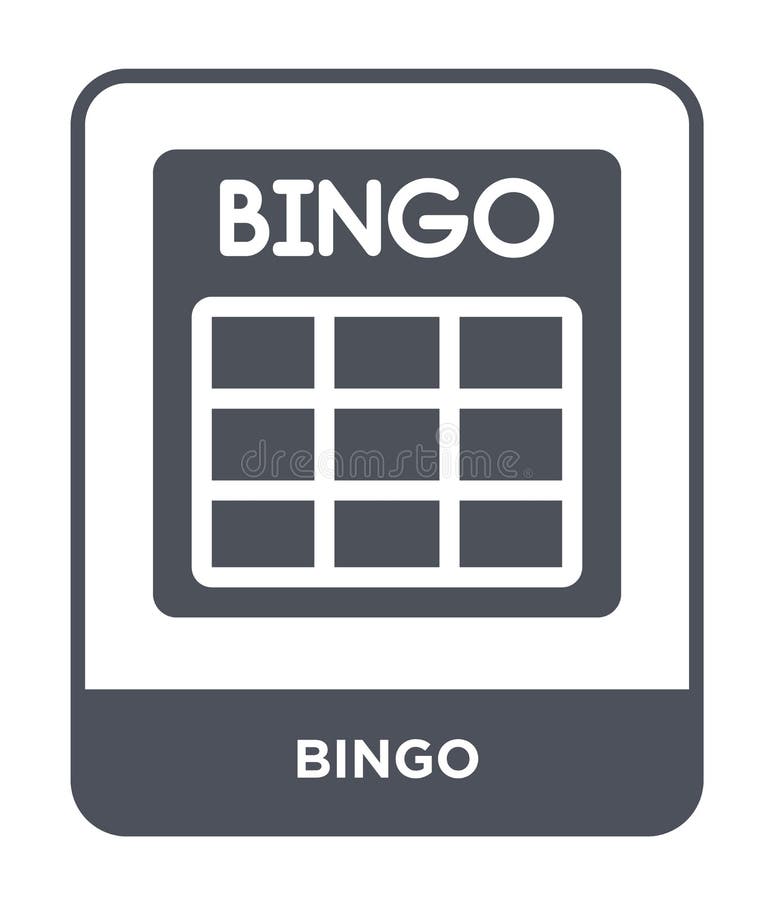 Bingo. Single Flat Icon On White Background. Stock Illustration ...