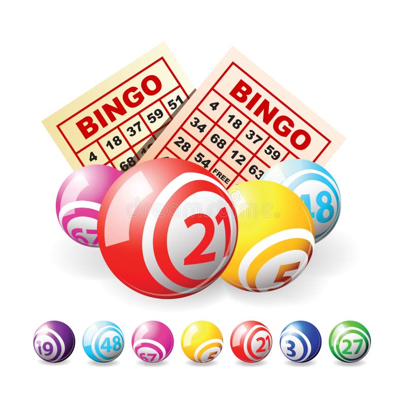 Bingo Or Lottery Balls And Cards Stock Vector ...
