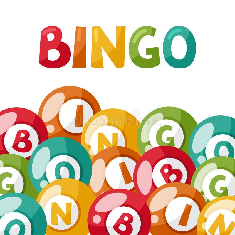 Bingo or Lottery Game Illustration Stock Vector - Illustration of ...