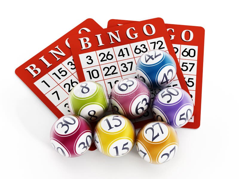 Bingobollar och kort royaltyfri illustrationer Bingobollar och kort royaltyfri illustrationer