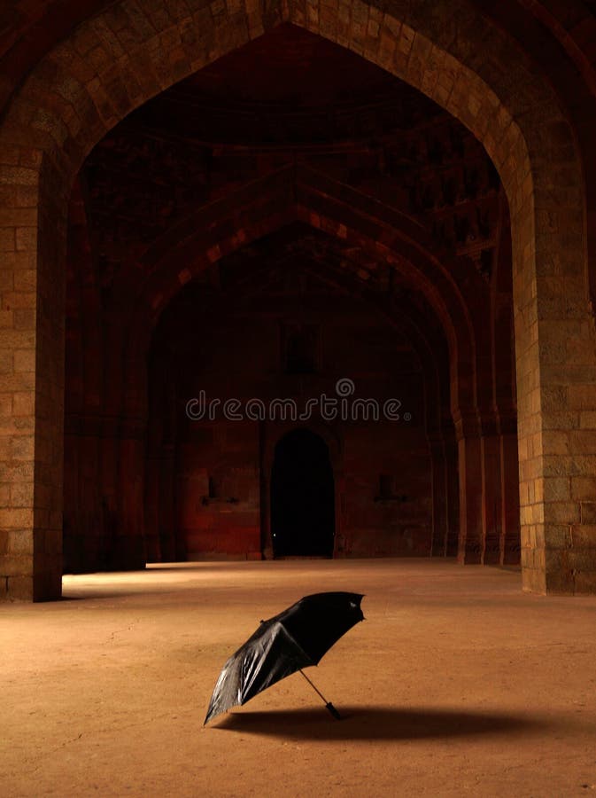 Binnen menings Oud Fort in Delhi India royalty-vrije stock foto's Binnen menings Oud Fort in Delhi India royalty-vrije stock foto's