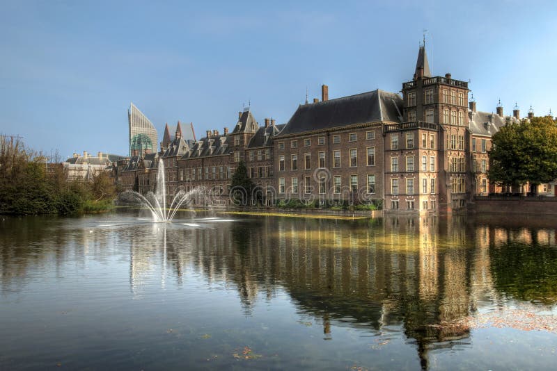 Binnenhof, Den Haag, Nederland stock fotografie Binnenhof, Den Haag, Nederland stock fotografie