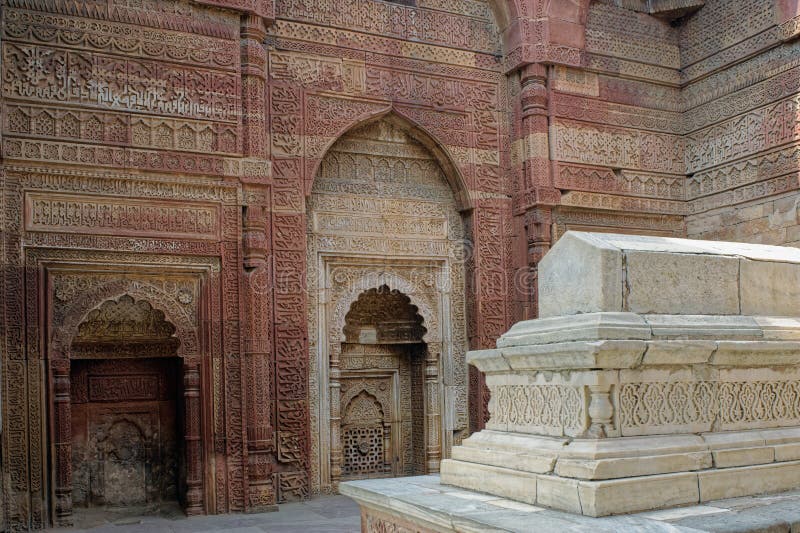 09 27 2009 Interior Of Historic Tomb of Iltutmish, Qutub Minar, Delhi, India. 09 27 2009 Interior Of Historic Tomb of Iltutmish, Qutub Minar, Delhi, India