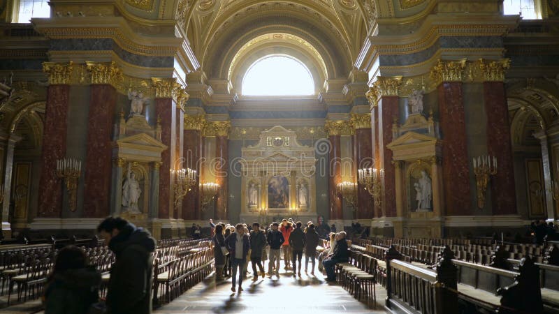 Binnenland van St Stephen Basiliek Szent Istvan Bazilika