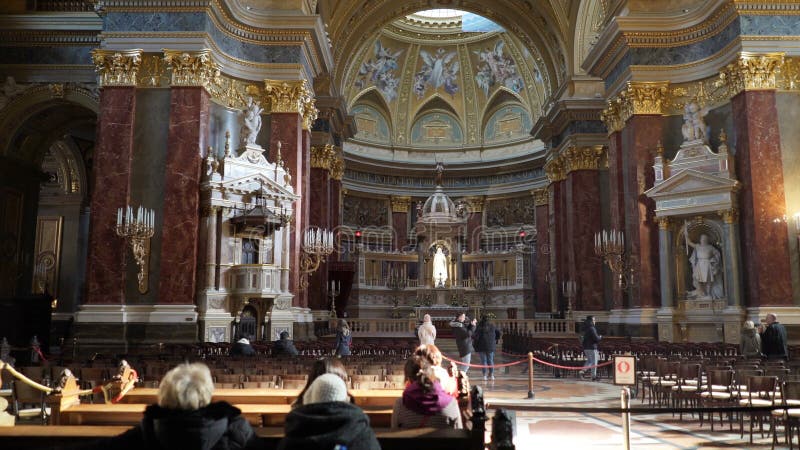 Binnenland van St Stephen Basiliek Szent Istvan Bazilika