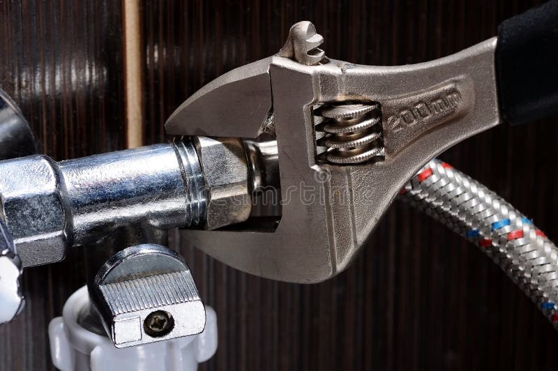 Binnenlandse loodgieterswerkverbindingen Loodgieter Installation Hoses royalty-vrije stock afbeeldingen Binnenlandse loodgieterswerkverbindingen Loodgieter Installation Hoses royalty-vrije stock afbeeldingen