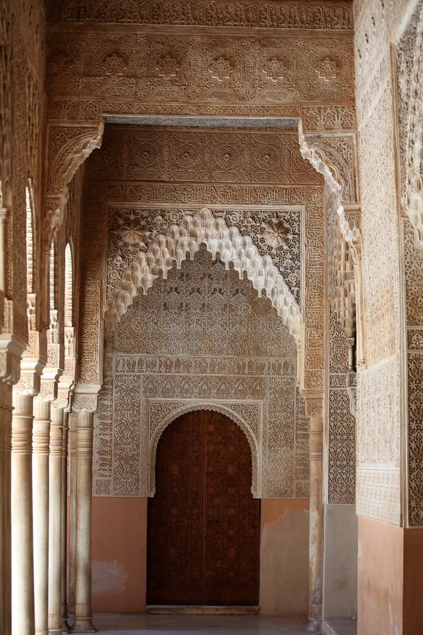 Binnenplaats, Alhambra royalty-vrije stock foto