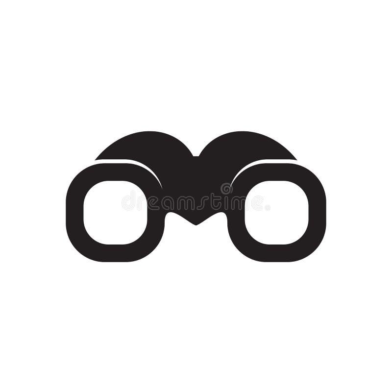 Binocular Icon Logo Design Template Stock Vector Illustration of view