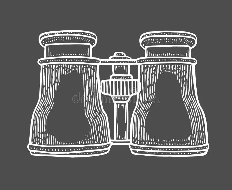 Binocular Illustration, Drawing Stock Vector Illustration of classic