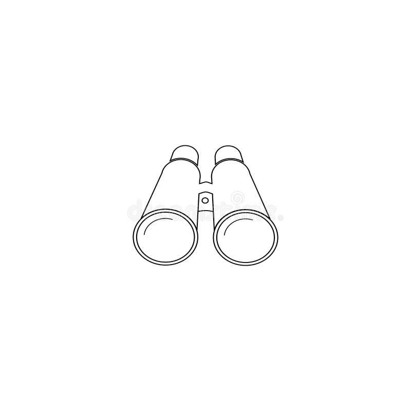 Binocular logo stock illustration