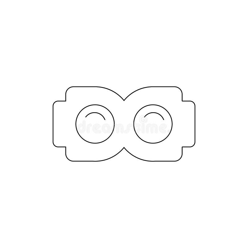 Binocular logo stock illustration