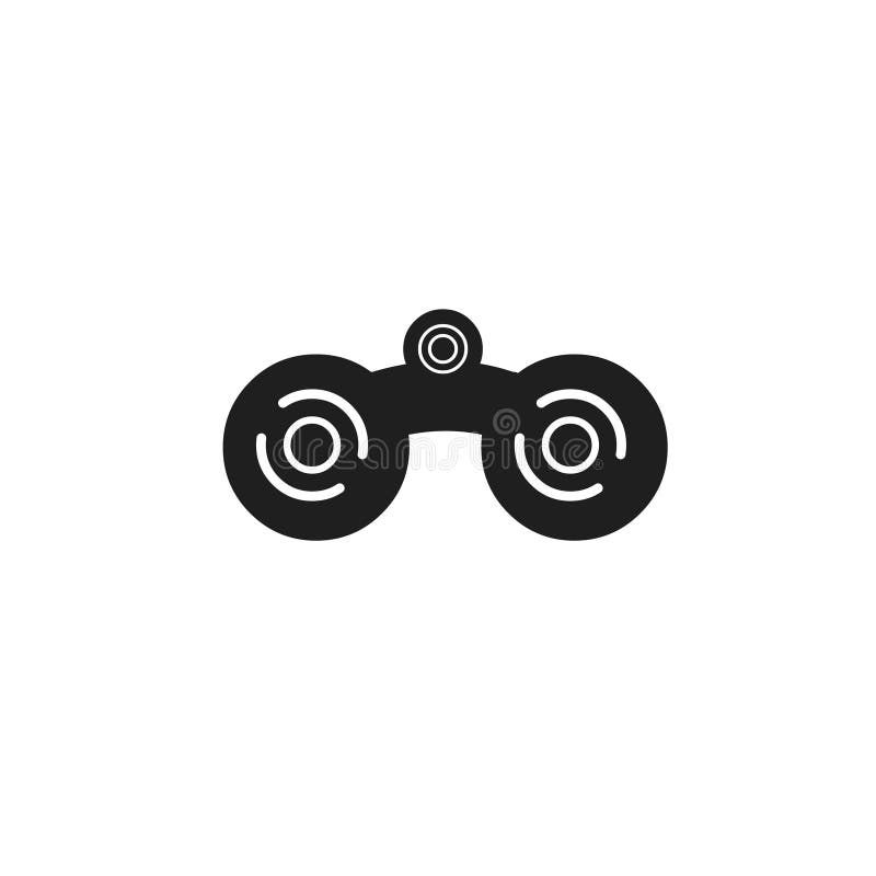 Binocular logo icon vector illustration stock illustration