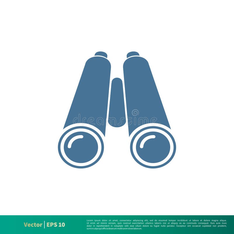 Binocular Nautical Icon Vector Logo Template Illustration Design. Vector EPS 10 vector illustration