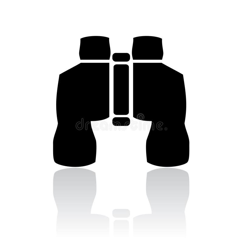Binoculars icon stock illustration. Illustration of glass 37177898