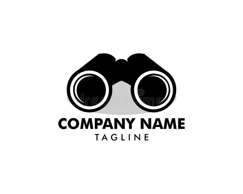 Binoculars Logo, Binoculars Icon Stock Vector Illustration of optics
