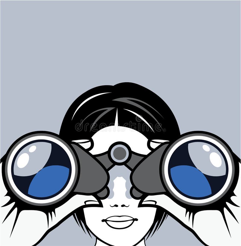 Binoculars Vector  stock vector  Illustration  of 