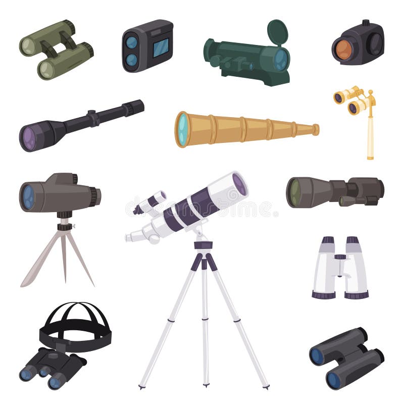 Binoculars Vector Optical Equipment Spyglass Optics Telescope Look-see
