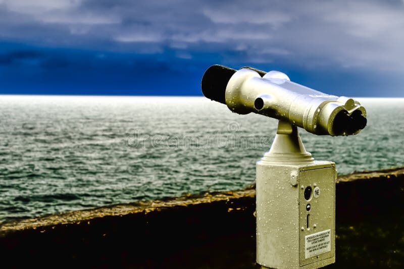 Binoculars, Watching the Skyline II Stock Image Image of defocused