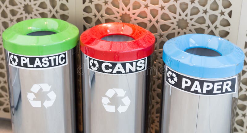 Bins for garbage seperation