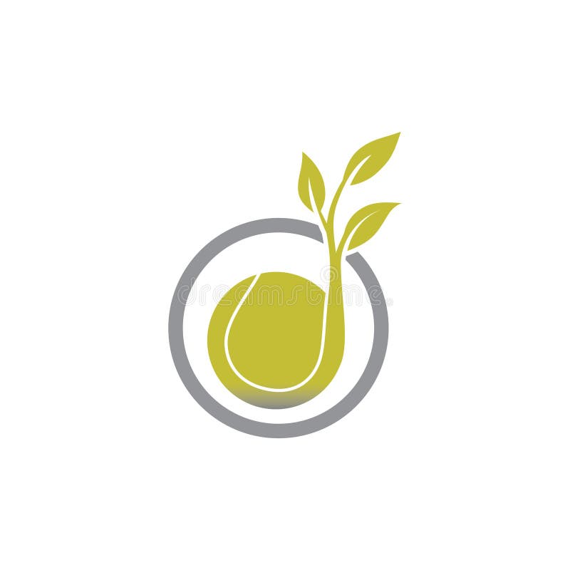 Bio Tennis ball logo vector royalty free illustration Bio Tennis ball logo vector royalty free illustration