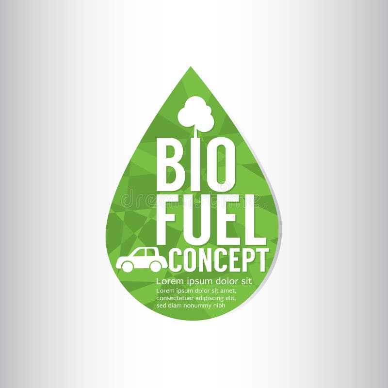 Biobrandstof Groen Concept stock illustratie Biobrandstof Groen Concept stock illustratie