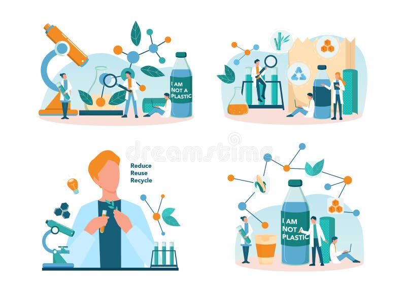 Biodegradable Plastic Invention and Development.. Scientist Make Stock