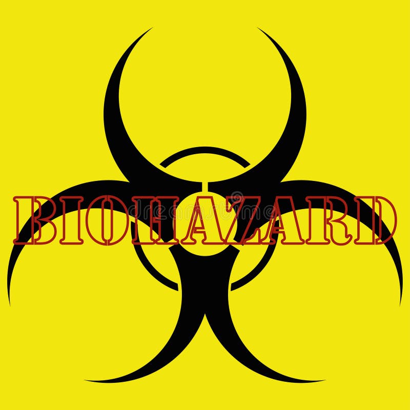 Biohazard symbol. Logo stock illustration. Illustration of contagious