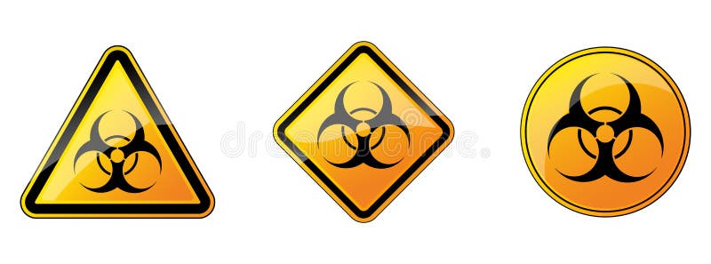 Biohazard Vector Sign. Biohazard Danger Signs Stock Illustration ...