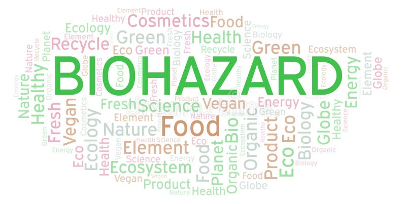 Biohazard word cloud. stock illustration. Illustration of print - 127688629