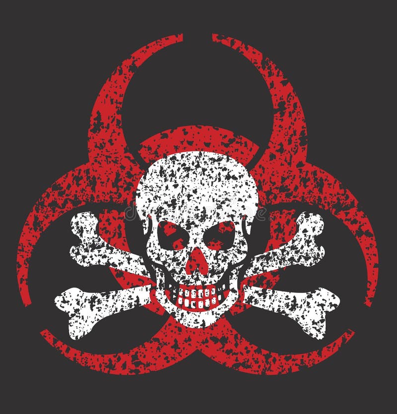 Biohazard Schadelmaske Virusinfektion Vektor Abbildung Illustration Von Unhold Dunkel 78772059