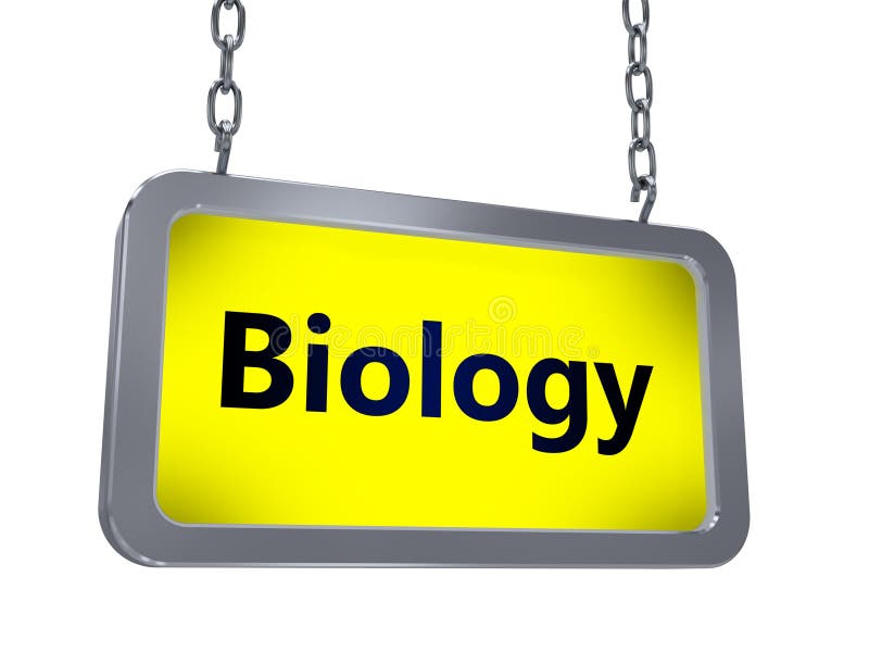 Biologi på affischtavlan stock illustrationer