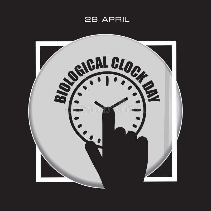 Biological Clock Day stock vector. Illustration of circle 179690760