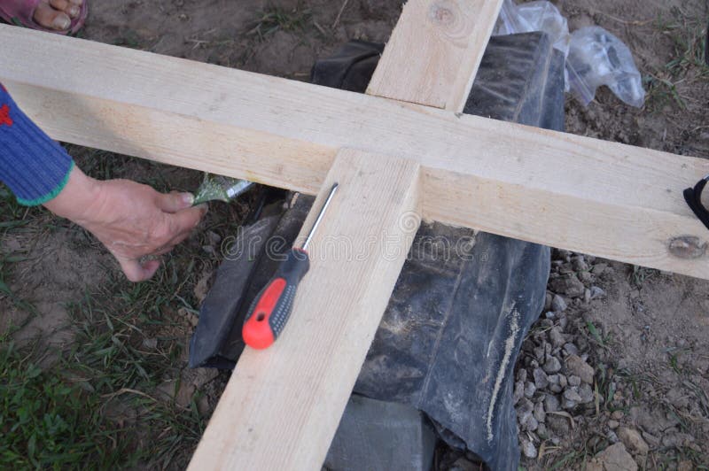 Biological and Flammable Protection of Wood Stock Image Image of