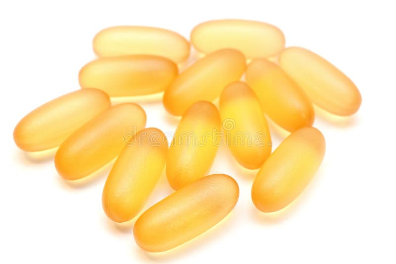 The biological fortified food supplement Omega capsules royalty free stock images The biological fortified food supplement Omega capsules royalty free stock images