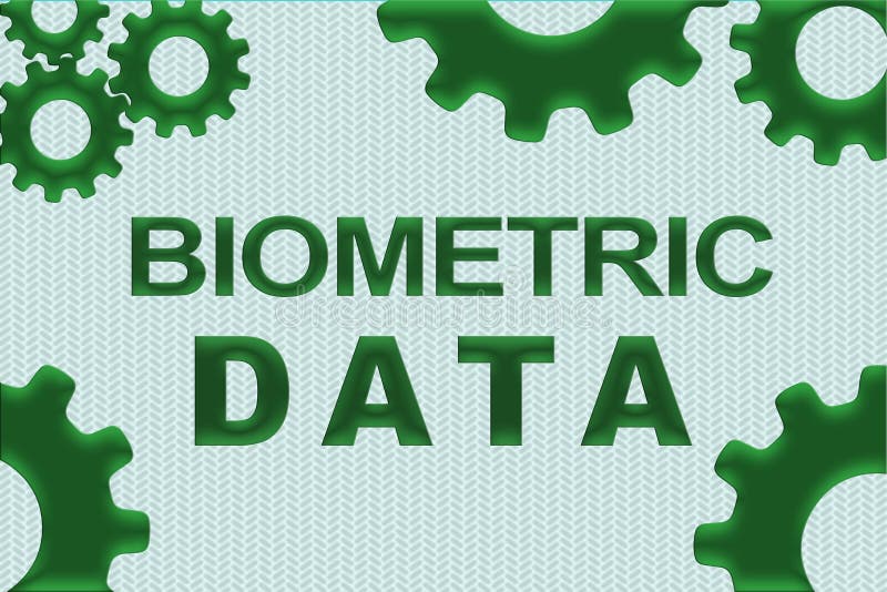 BIOMETRIC DATA concept stock illustration. Illustration of access
