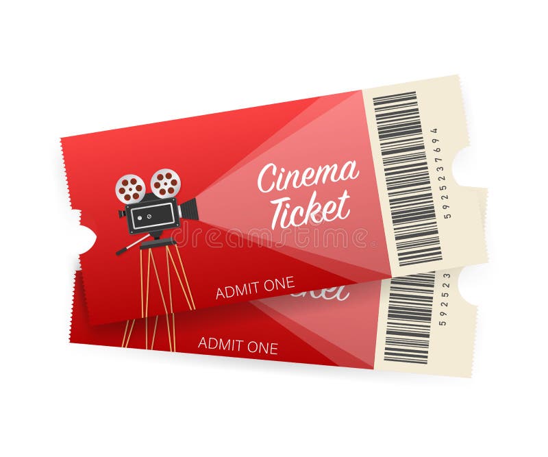 Bioscoopkaartjes geïsoleerd op witte achtergrond Realistische vooraanzicht Filmbanner Cinema Movie Tickets Set Vectorbestand stock illustratie Bioscoopkaartjes geïsoleerd op witte achtergrond Realistische vooraanzicht Filmbanner Cinema Movie Tickets Set Vectorbestand stock illustratie