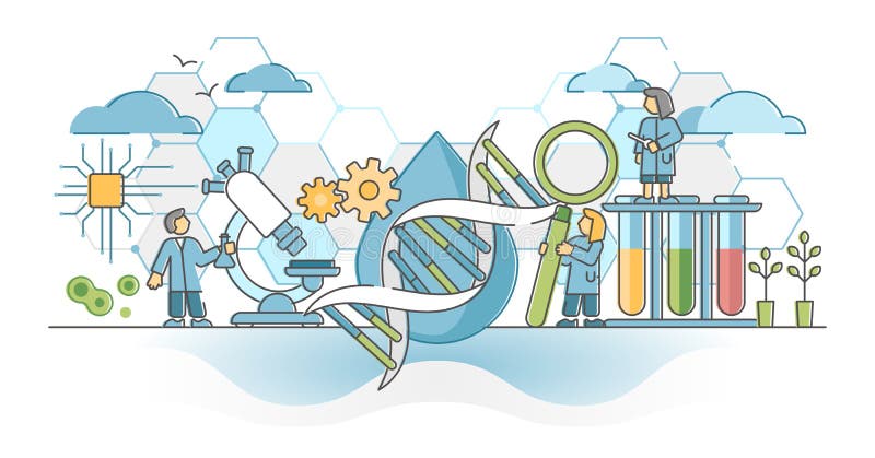Biotechnologie of dna - onderzoek op biotechnologisch gebied als concept van de genetische wetenschap