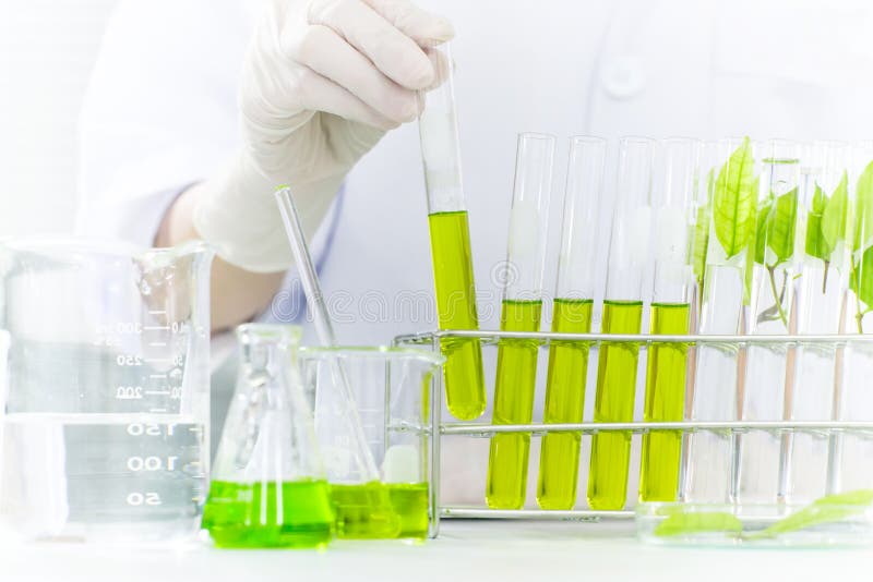 Biotechnology Concept With Scientist In Lab Stock Photo Image Of