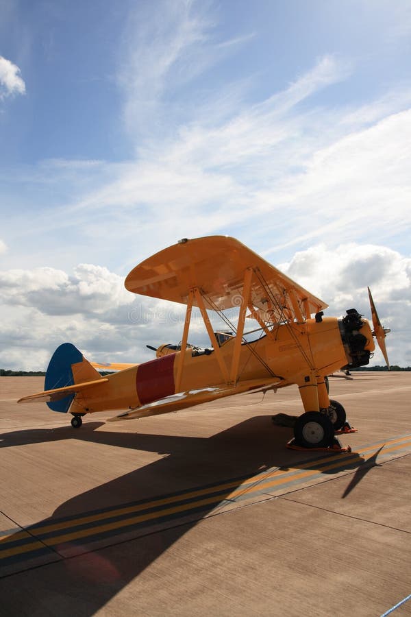 Biplane. royalty free stock images