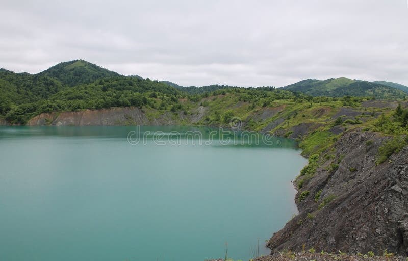 Birch Lake Sakhalin Island, Russia Stock Photo Image of birch, lake