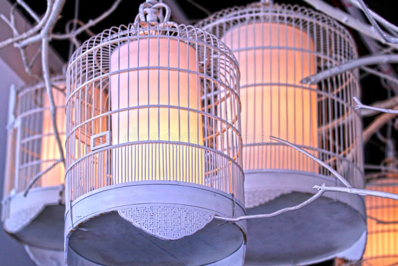 Bird Cage Lighting stock photo. Image of lighting, unique 83269302
