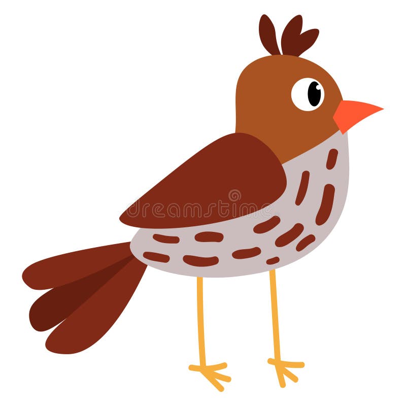 Cute Cartoon Sparrow in Flat Style Stock Vector - Illustration of icon, drawing: 201383172 Cute Cartoon Sparrow in Flat Style Stock Vector - Illustration of icon, drawing: 201383172